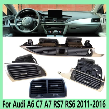 For Audi A6 C7 A7 RS7 RS6 2011-2016 Car Interior Accessories Center Console A/C Air Vent Outlet 4G1820901B 4G0819203 1