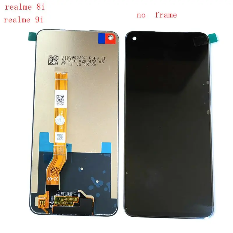 For-Realme-8i-RMX3151-LCD-Screen-Display-Touch-Screen-Digitizer-Frame ...