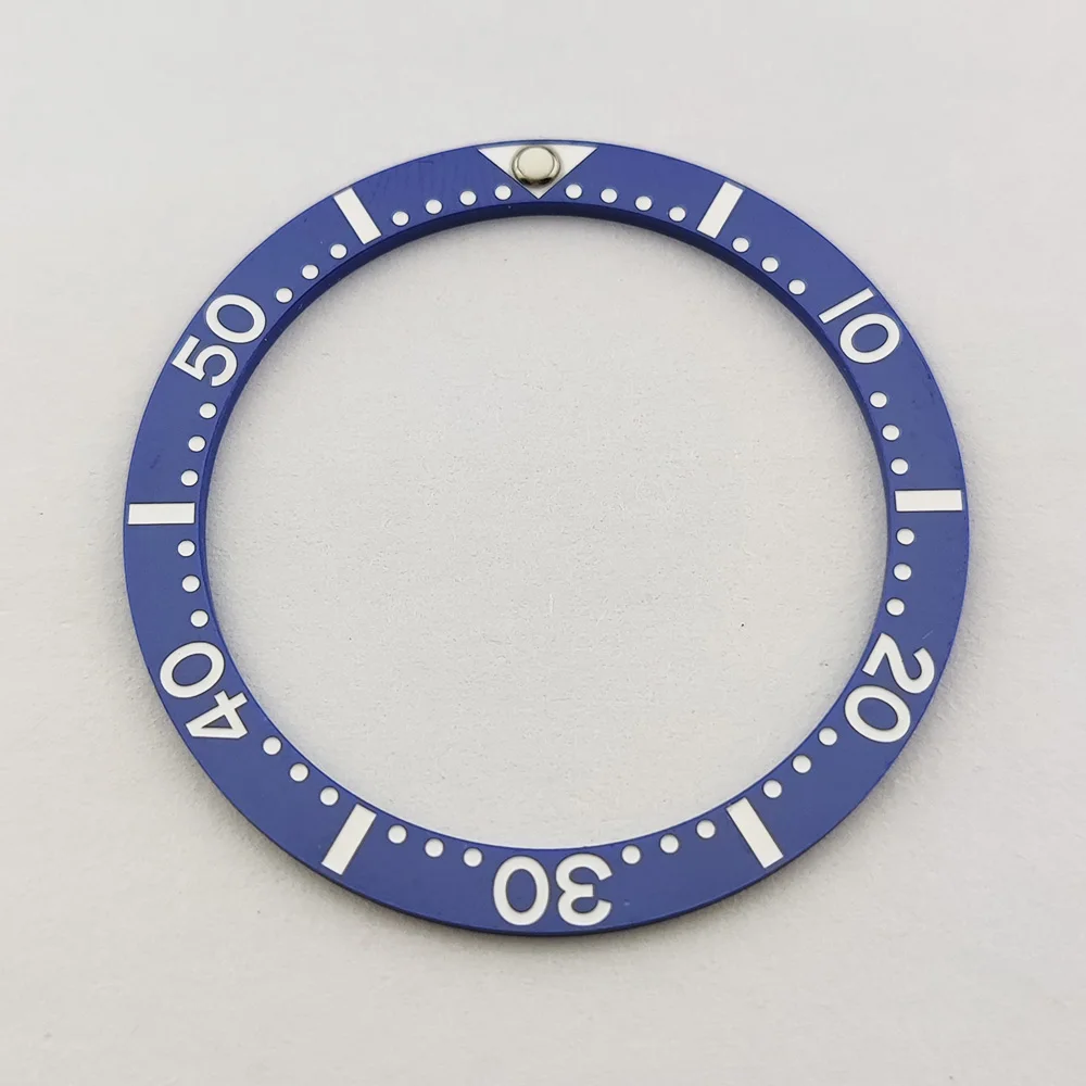 Green Luminous Ceramic Watch Bezel Insert - 33.7mm
