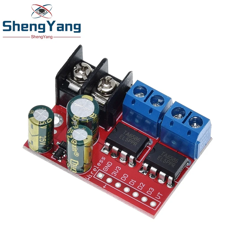 TZT H Bridge Fernbedienung 5A 3V-14V Dual DC Motor Drive Modul Spannung Reverse PWM Geschwindigkeit regulierung Doppel Super L298N 5AD
