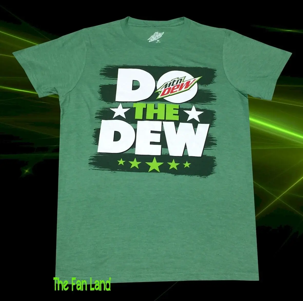 New Mountain Dew Stars Flag Mtn Dew Soda T-Shirt Da Uomo