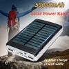 New 50000mAh Portable Solar Power Bank Double USB External Battery Charger Cases Fast Charging for iPhone Series Samsung Xiaomi 1