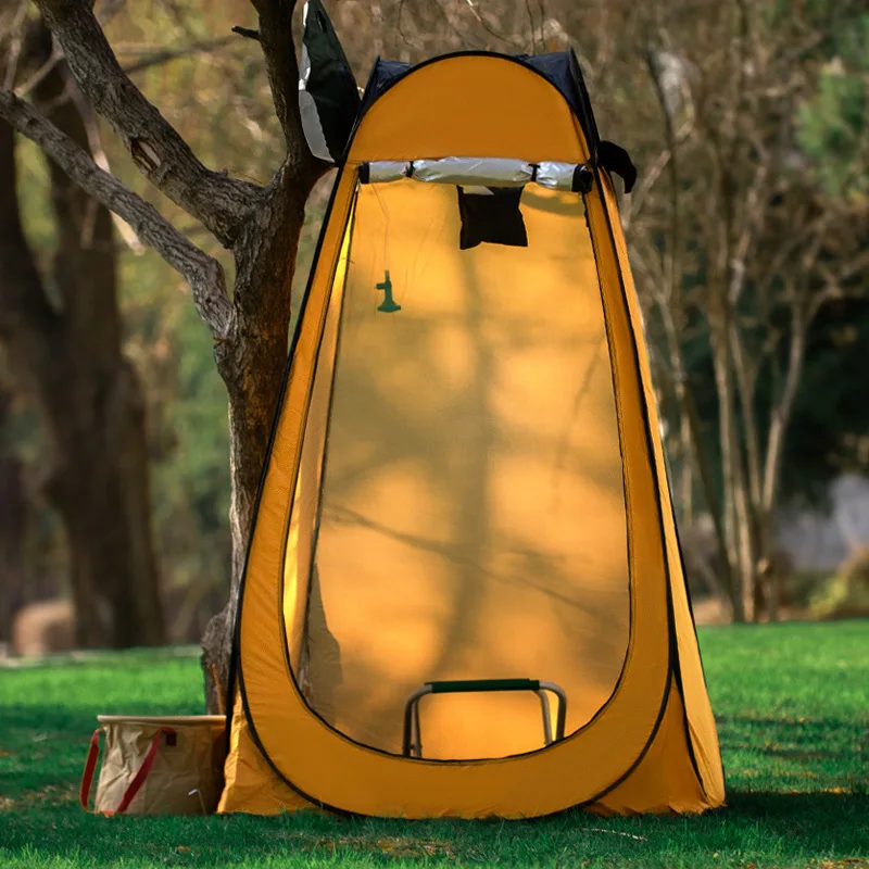 Camping Outdoor Tent Portable Bath Thickening Light-Proof Mobile Changing Shower Tent canopy Beach Dressing