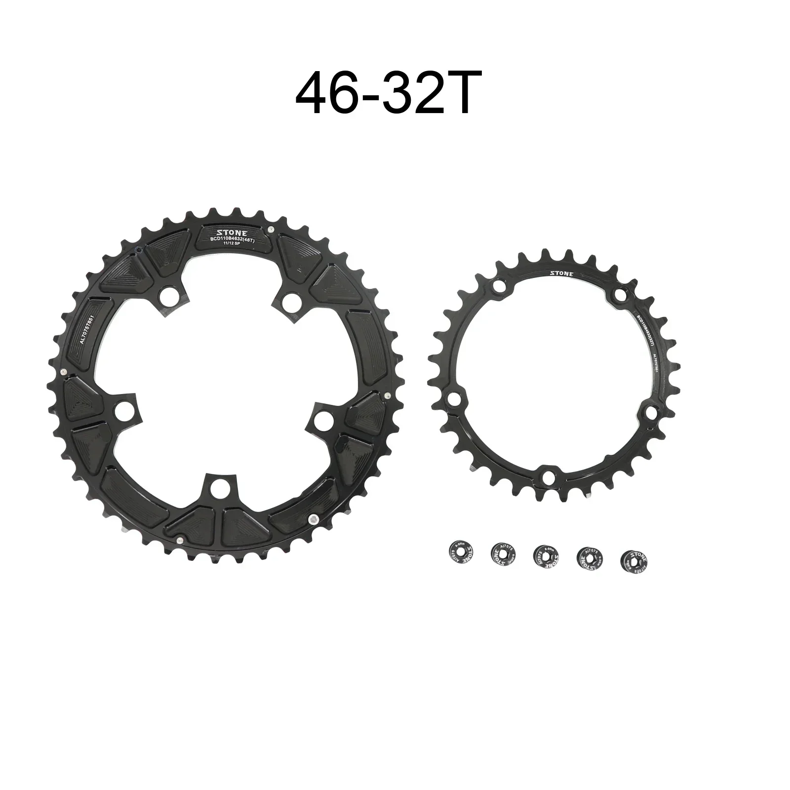 GOLDIX 11s・12s対応　チェーンリング 54T/40T 取付ボルト付属 GOLDIX 11s・12s対応 チェーンリング 54T/40T 取付ボルト付属