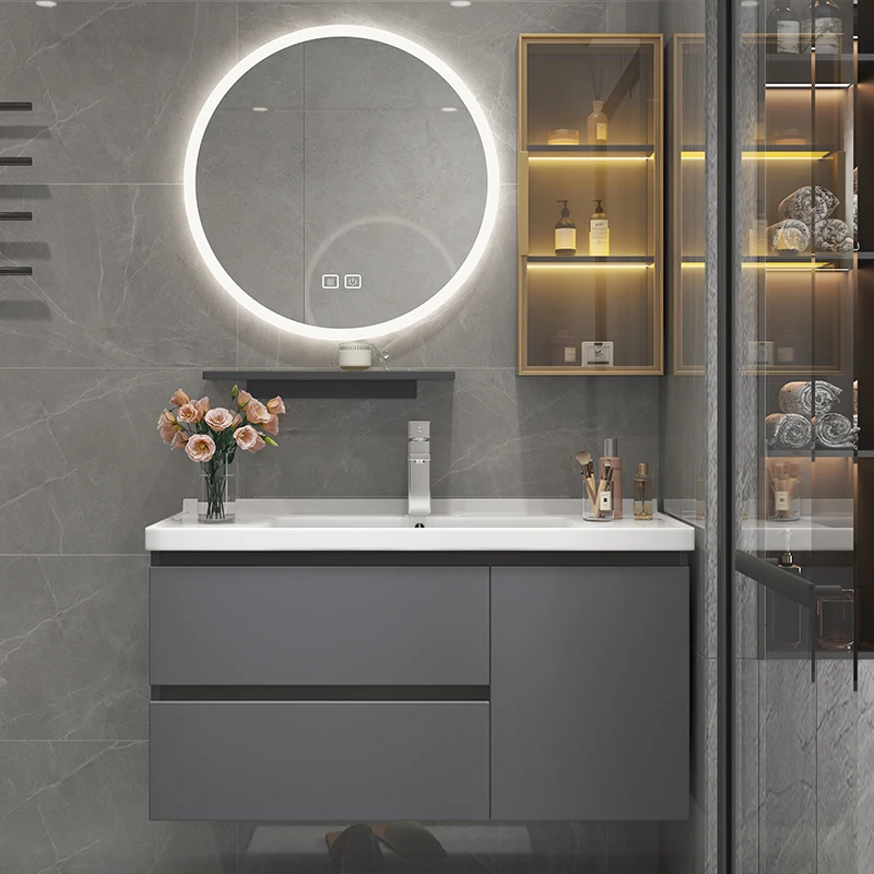 

Luxury Mirror Cabinet Bathroom Nordic Black Organizer Living Room Bathroom Space Saving Small Mueble Lavadora Home Furniture