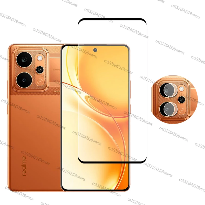 Premium Full Cover Tempered Glass Screen Protector with Camera Lens Film
