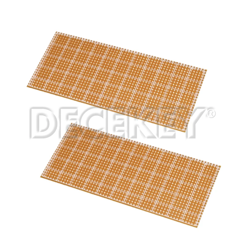 6.5x14.5cm PCB 프로토타입 보드 단면 PCB 프로토보드 DIY Arduino용 범용 실험 매트릭스 회로 보드