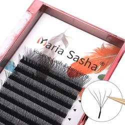 MARIA 5D Volume Easy Fan Eyelash Extensions - Natural Soft Wholesale Collection with Private Logo, 12 Rows - M