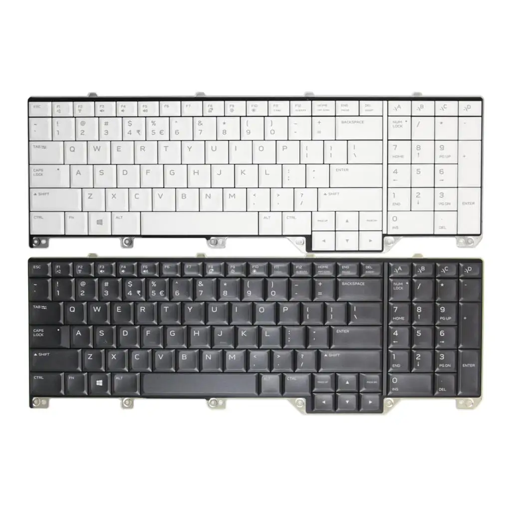 

100%New US For Dell Alienware Area-51m A51M Alienware17 R5 P38E English RGB Backlit Laptop Keyboard 0WYFCV 0FNF7F NSK-EYBBC