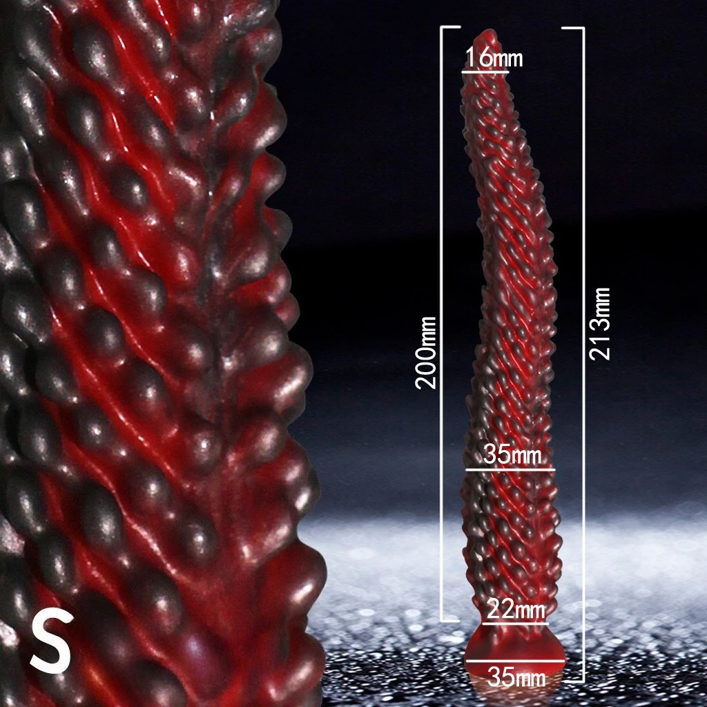 New Alien Tentacle Anal Plug Long Thick Dildo Spiral Silicone Large Butt Plug Suction Cup Anal Toy Dilator Adult Toy Men Women