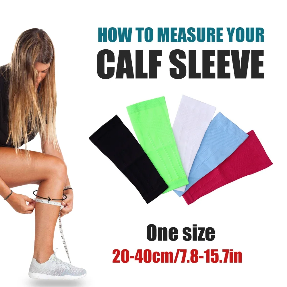 Calf Compression Sleeves Men & Women Calf Support Leg Compression Socks Shin Splint & Pain Relief 1Pair
