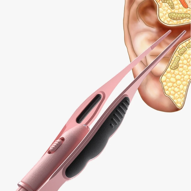 LED Ear Wax Removal Tweezers Anti-Skid Pick Tool with Brightness Light...