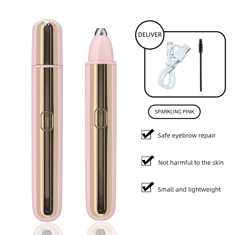Eyebrow Trimmer for Women, Rechargeable Eyebrow Hair Remover, Painless Electric Razor, Eye Brow and Face Epilator Hair Removal