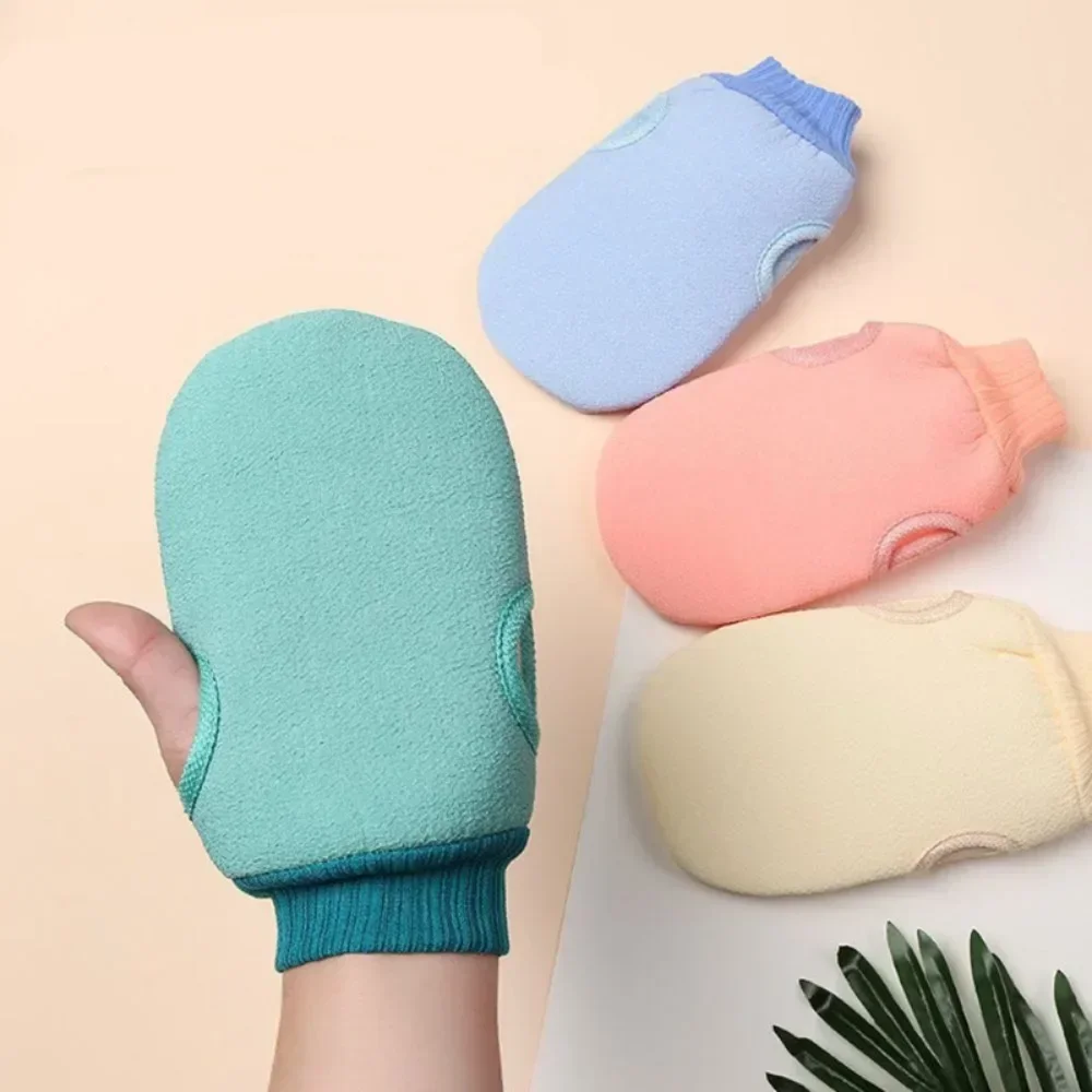 1PC Body Clean Bath Glove Shower Scrub Gloves Exfoliating Facial Massage Mitt Removal Peeling Sponge Deep Cleaning Bath Supplies 2