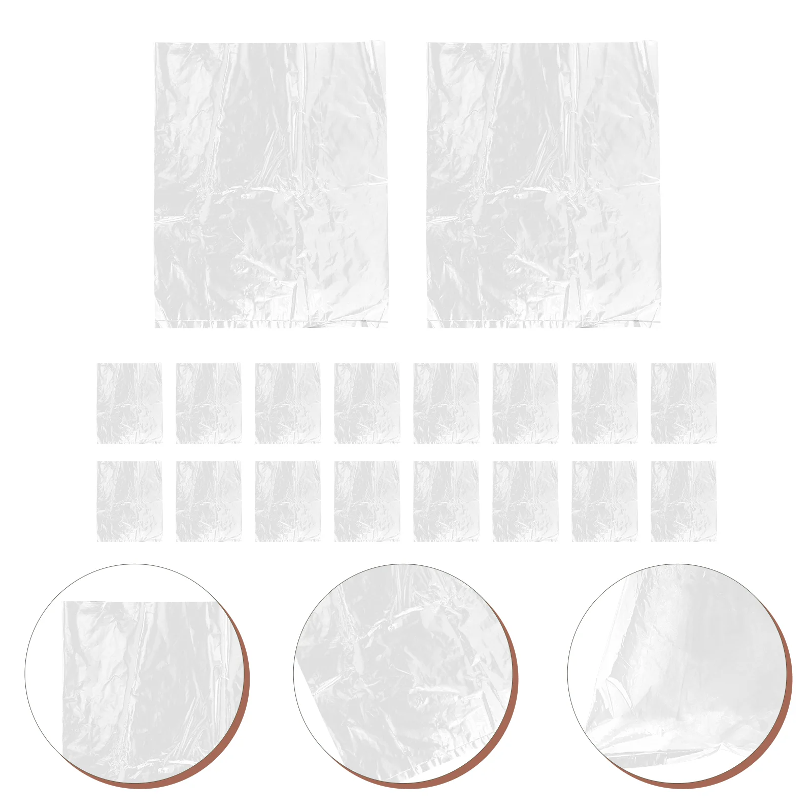 

50 Pcs Clear Packaging Bags Food Grade Brine Vegetable High Capacity Turkey Brining For Pork Chicken