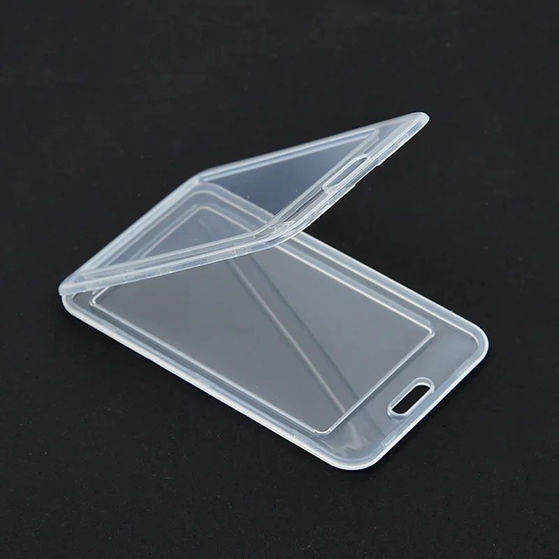 ID Badge Holder Office Staff Work Card Case Cover Plastic Credit Bus Pass Card Sleeve Cover badge holder