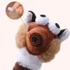 Cartoon Long Neck Small Dog Toy Puppy Duck Rabbit Fox Soft Plush Chew Pet Squeaky Toy 3