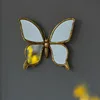 Butterfly Wall Hanging Insect Mirror Background Wall Mirror Metal Retro Insect Wing Dragonfly Butterfly Modern Home Decoration 2