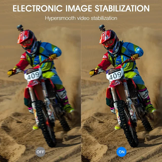 5K/4K Action Camera – WiFi Sports Video Cam with Stabilizer 5