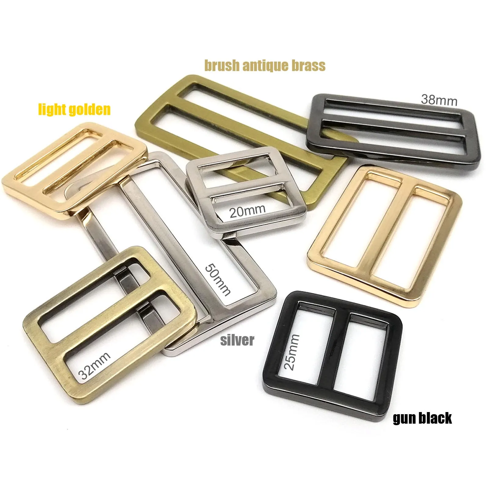 Metal Tri-Glide Buckle Set 1