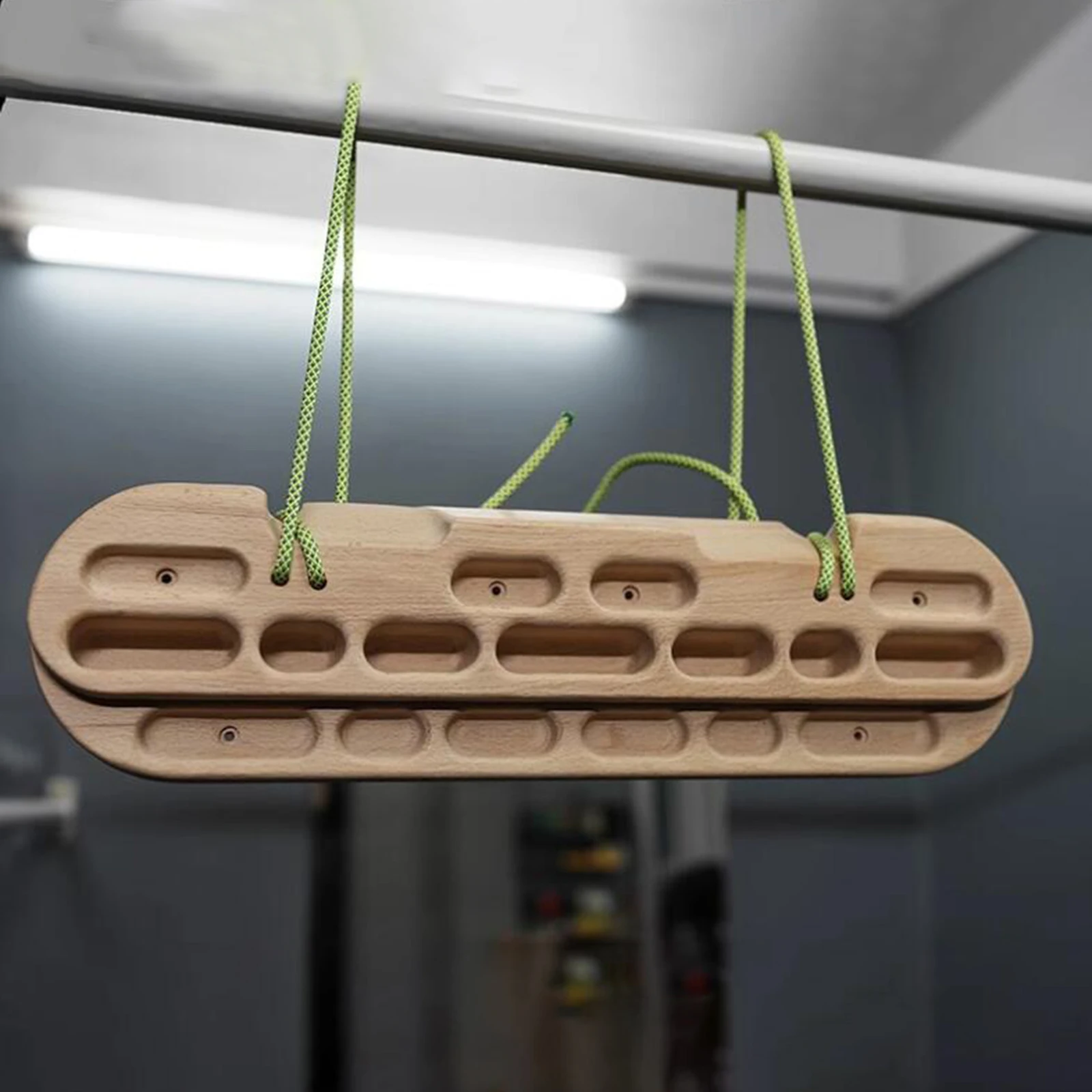 Climbing Fingerboard Wooden Hang Board Finger Training Board Upper Body Workouts Climbing Hangboard Indoor Outdoor Athletes climbing holds