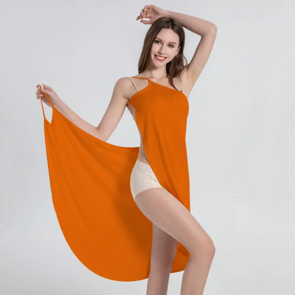 

Dress Blouse Stylish Women's Beach Cover-up Dress Off-shoulder Solid Color Bikini Cover-up Breathable Vacation Slip Dress Casual