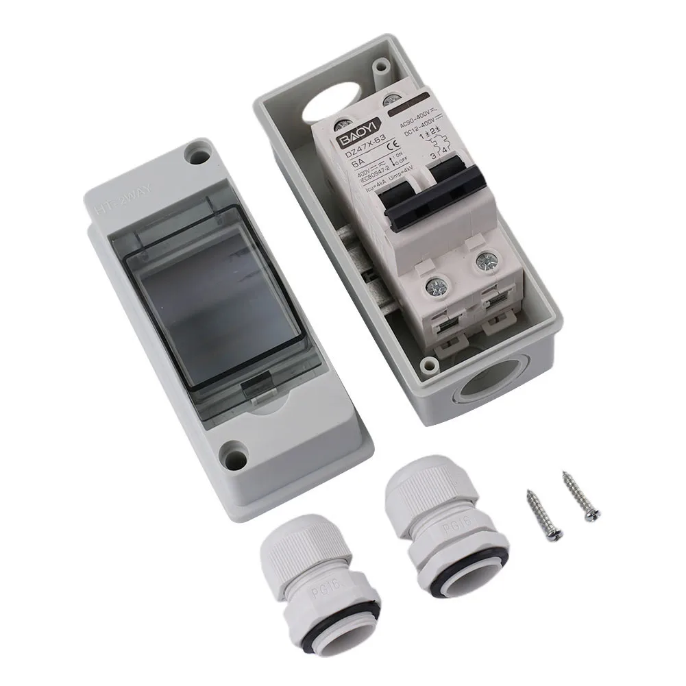 

Circuit Breakers Combiner Box Factory Workshop Miniature Replacement 18*5.5cm 1PC AC400V For Solar Photovoltaics