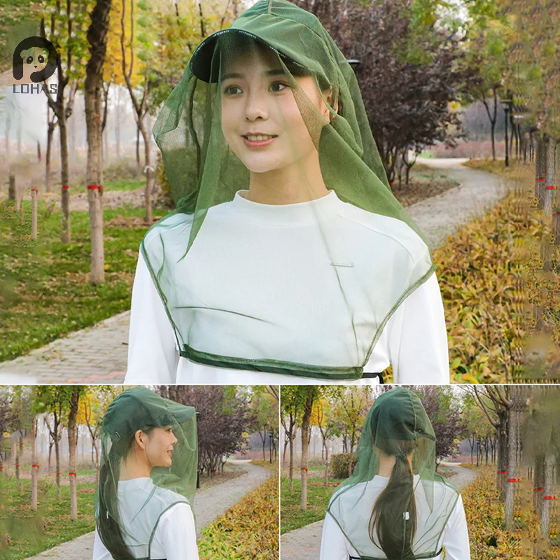 Mask Anti Mosquito Fishing Cap Outdoor Fishing Hat Veil Anti Bee Hat Insect Mesh Insect Bee Net Mosquito Net
