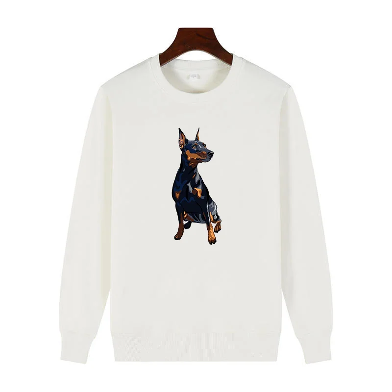 

Миниатюрные Модные свитшоты Pinscher с рисунком собаки в стиле Харадзюку, толстый хлопковый свитер с капюшоном, мужская спортивная одежда