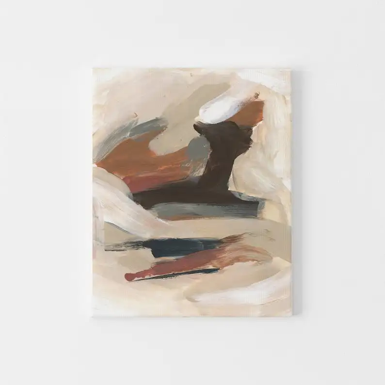 

Earth Tones Painting Modern Rust Decor Abstract Artwork Large Expressive Contemporary Wall CanvasBig oil painting huge large-