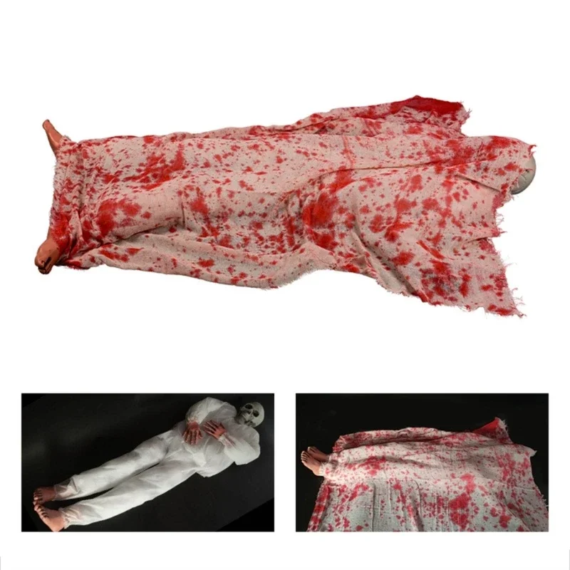 

Voice Controlled Specter Decoration with LED Lights Lying Corpse Decoration Delicate Specter for Mysterious