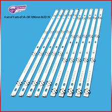 

New 10pcs/set LED Backlight Strip For LG 55UJ630V 55UJ6300 55UJ6307 55UJ635V 55UJ634V 55LJ5500 55UJ635 55UJ63_UHD 55LJ55_FHD A B