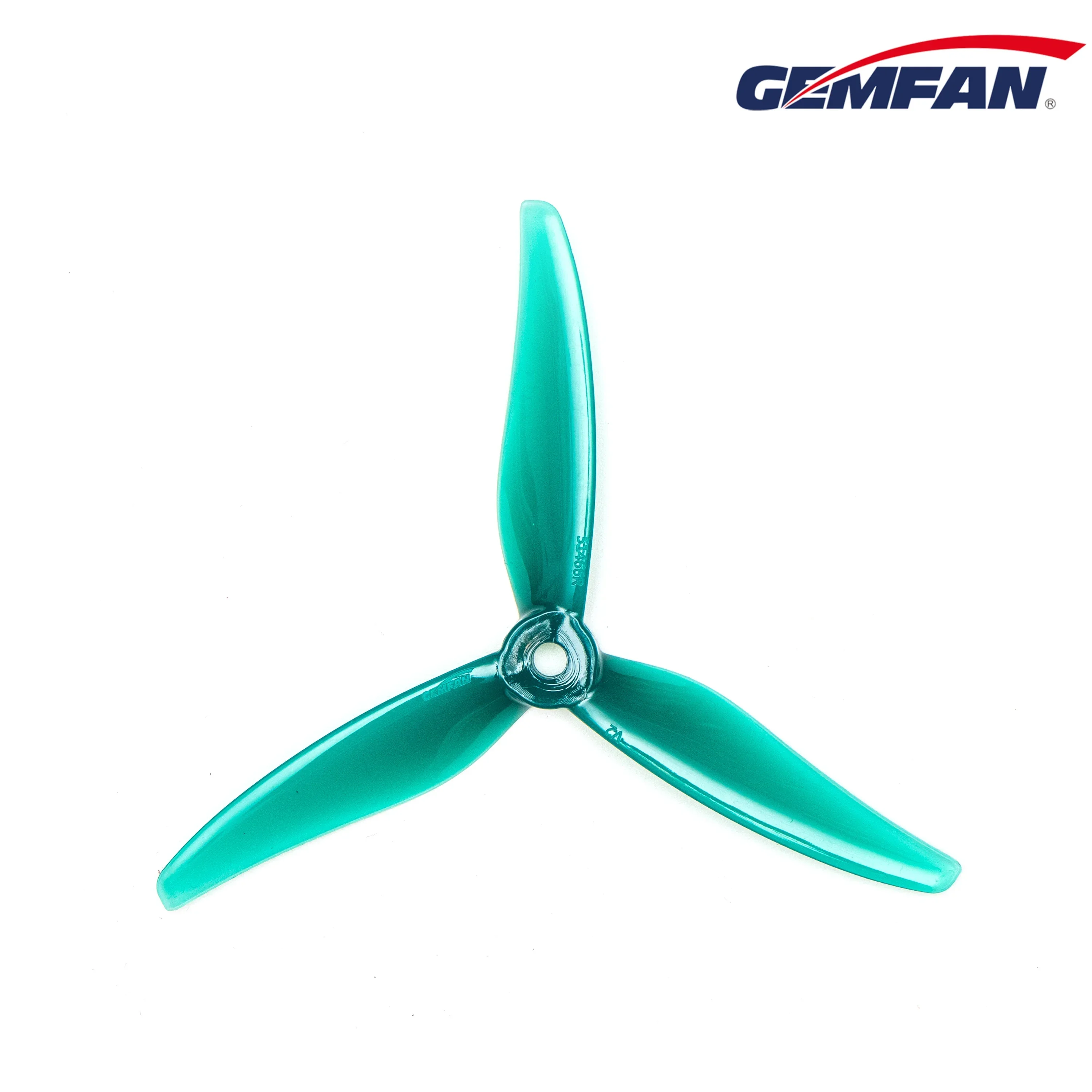 Paire d'hélices jaune et gris pour drone course, conçues pour la vitesse et la résistance.