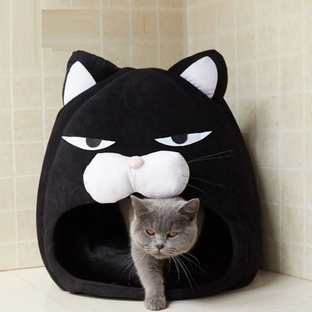 

Креативные лежанки для кошек, коврики для щенков, котят, осенне-зимняя подушка для собак, гнездо из нетканого материала/губки, нескользящая Мягкая теплая Лежанка для щенков