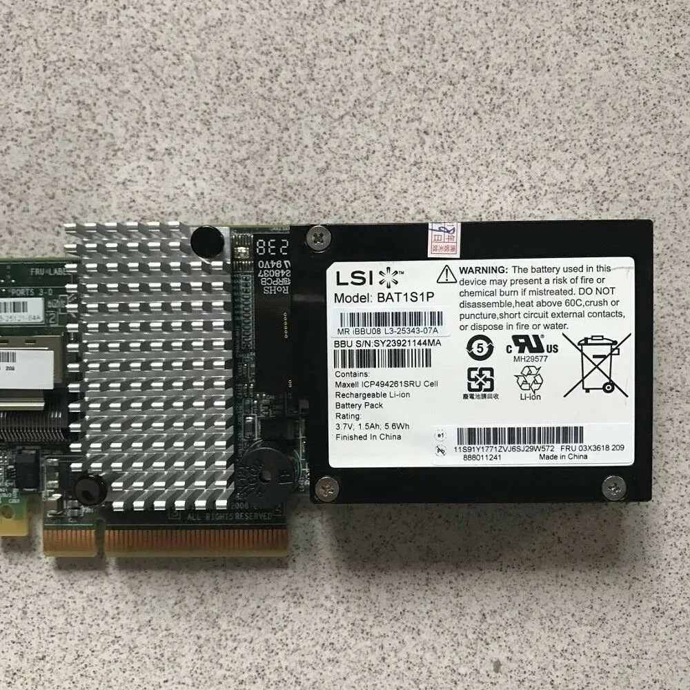 LSI MegaRAID 9260-16i Speichercontroller – 16 Ports, SAS/SATA, PCIe 2.0 X8 | Für RAID 0,1,5,6,10,50,60