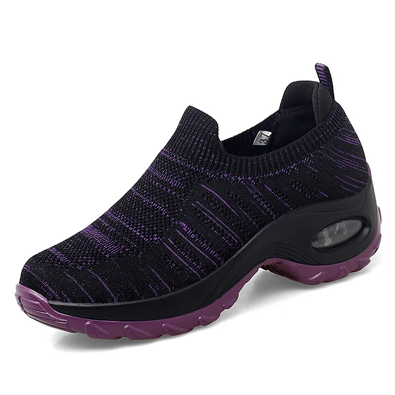 

2023 New Women's Casual Shoes Large Air Cushioned Shoes Mesh Casual Women's Shoes