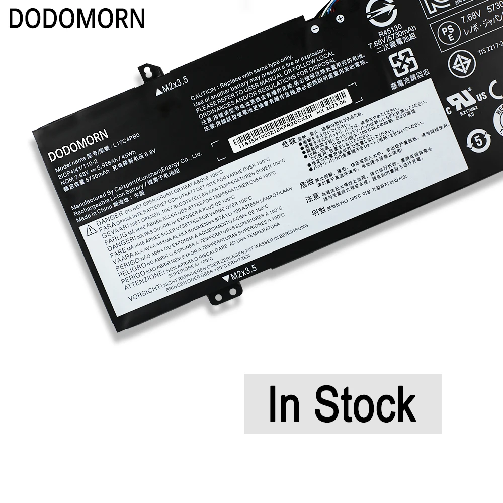 Bateria do Portátil para Lenovo ar de Xiaoxin 14arr 14ikbr 15arr 15ikbr Ideapad 530s14ikb 530s-15ikb 7.68v 45wh 5.928ah L17c4pb0 Novo - Imagem 5