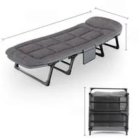 Multifunctional Folding Chair Office Sofa Bed Single Bed Camping Recliner Folding Chair with Bed