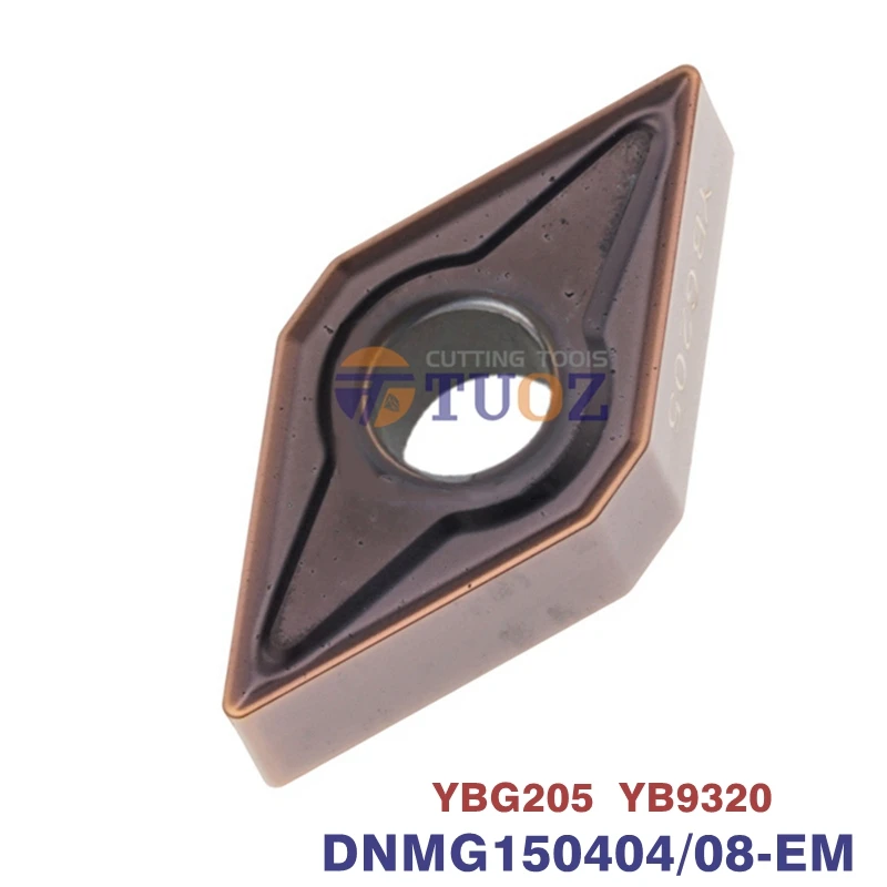 

Original DNMG150408-EM DNMG150404-EM YBG205 YB9320 Carbide Inserts DNMG 150404 150408 Turning Tools Special for Stainless Steel