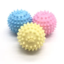 

Dog Chew Toy Molar Teeth Cleaning Cute Ball Pet Puppy Interactive Balls Bite Resistant Footprint Spike Tooth Clean Toys Ball