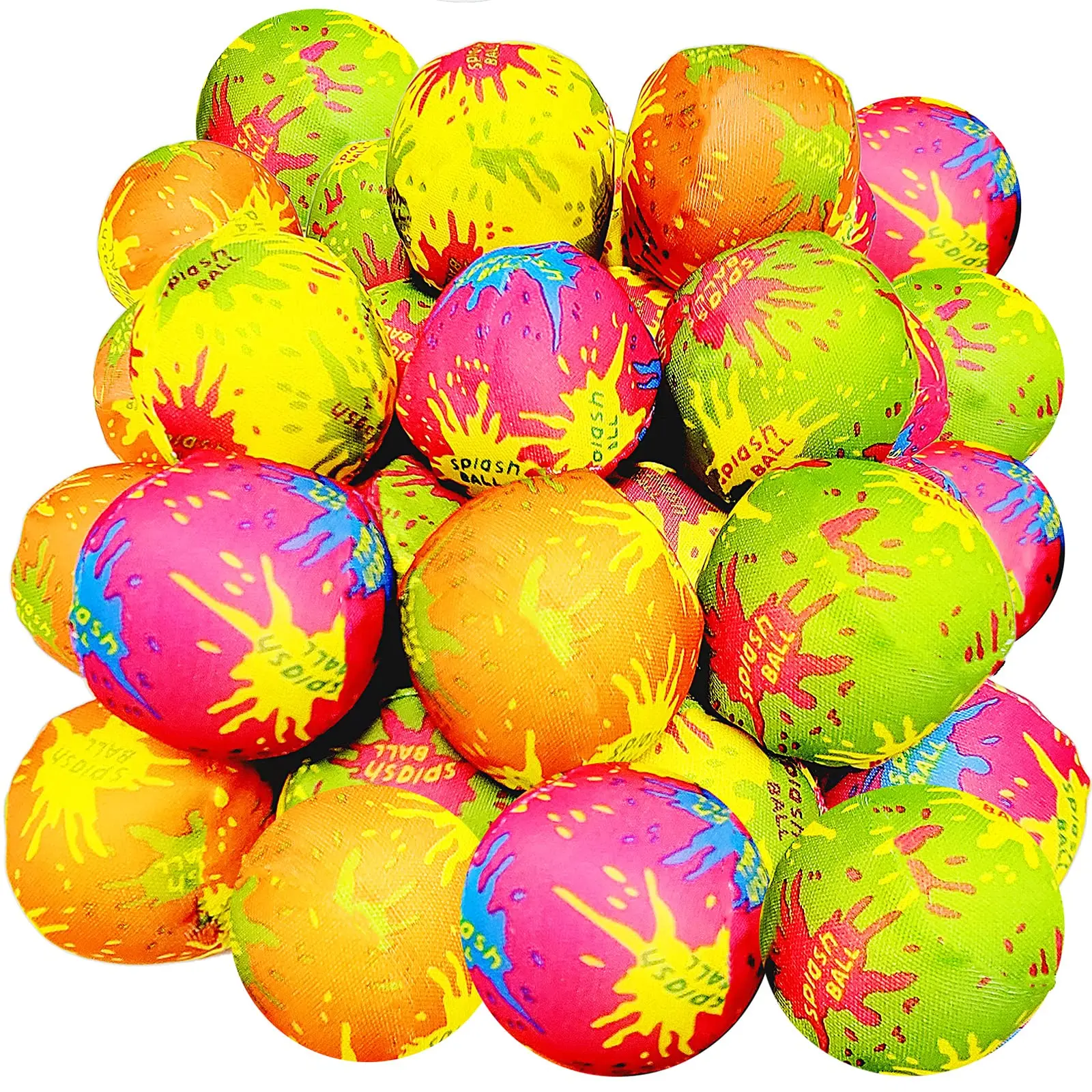 10-100Pcs Reusable Water Balloons,Absorbent Soaker Water Balls for Kids,Summer Beach Swimming Pool Party Favors,Kids Pool Toys 2