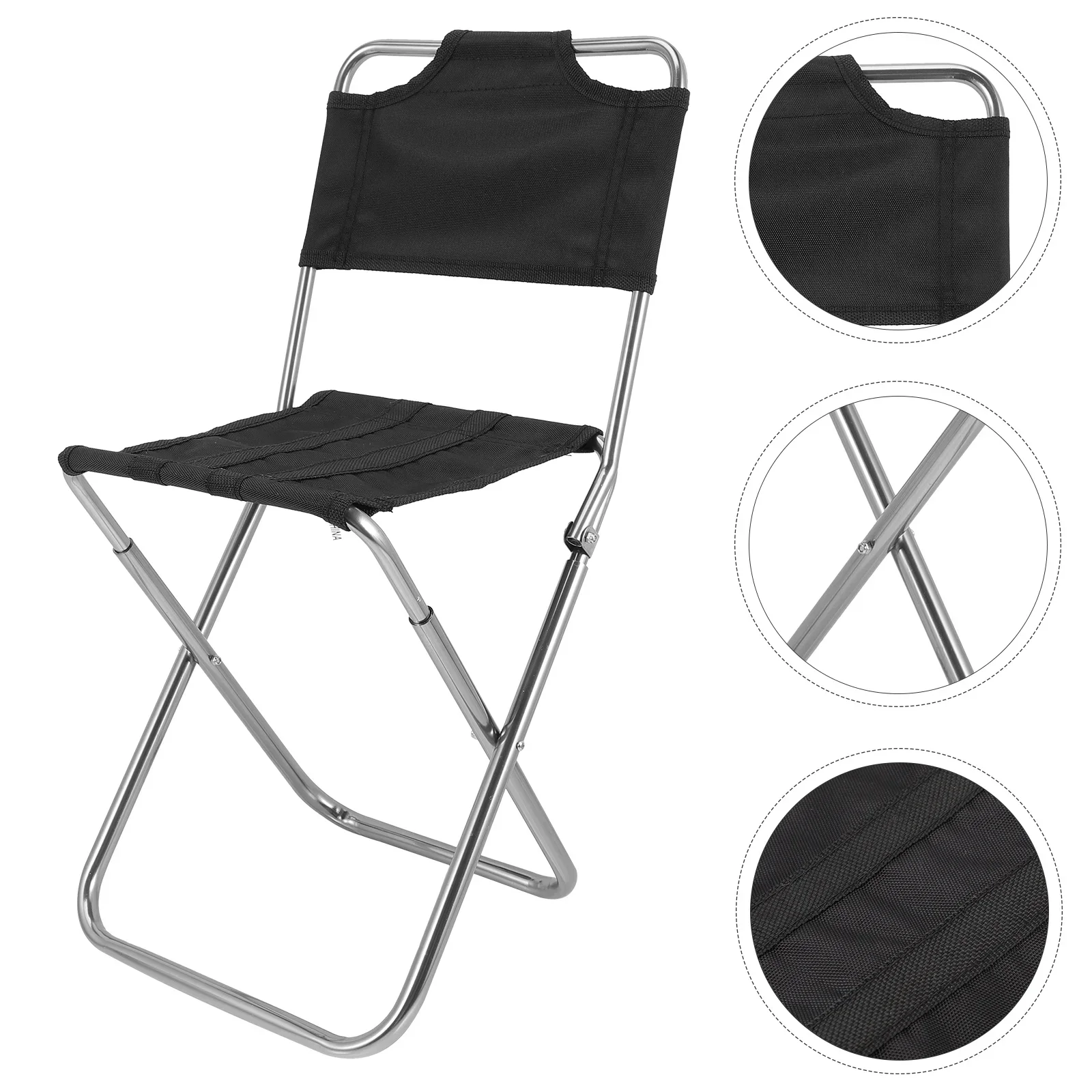 Fishing Folding Chair Outdoor Chairs Comfortable Stool Small Foldable Pocket Alloy Multi-function Stools Camping Accessory