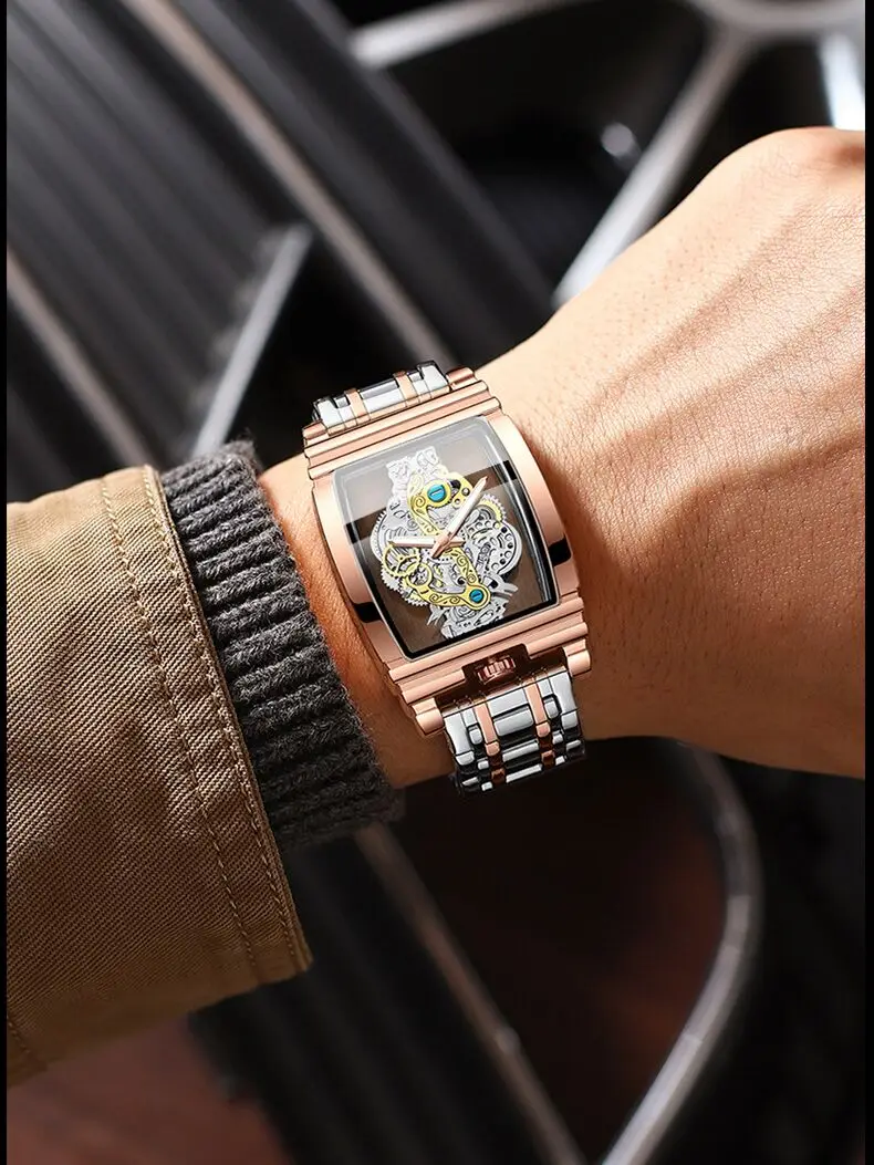 Herrklocka quartz sportig och mångsidig i tunnformad design_voghion.com