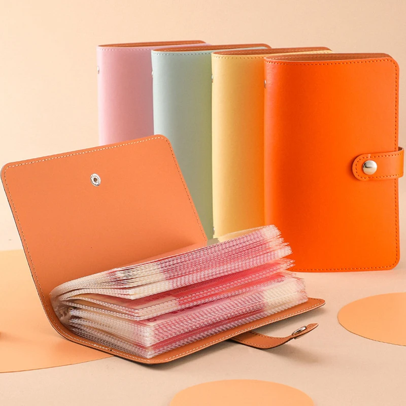 Leather Bill Organizer PU Leather Budget Binder Notebook Cash Envelopes System Set
