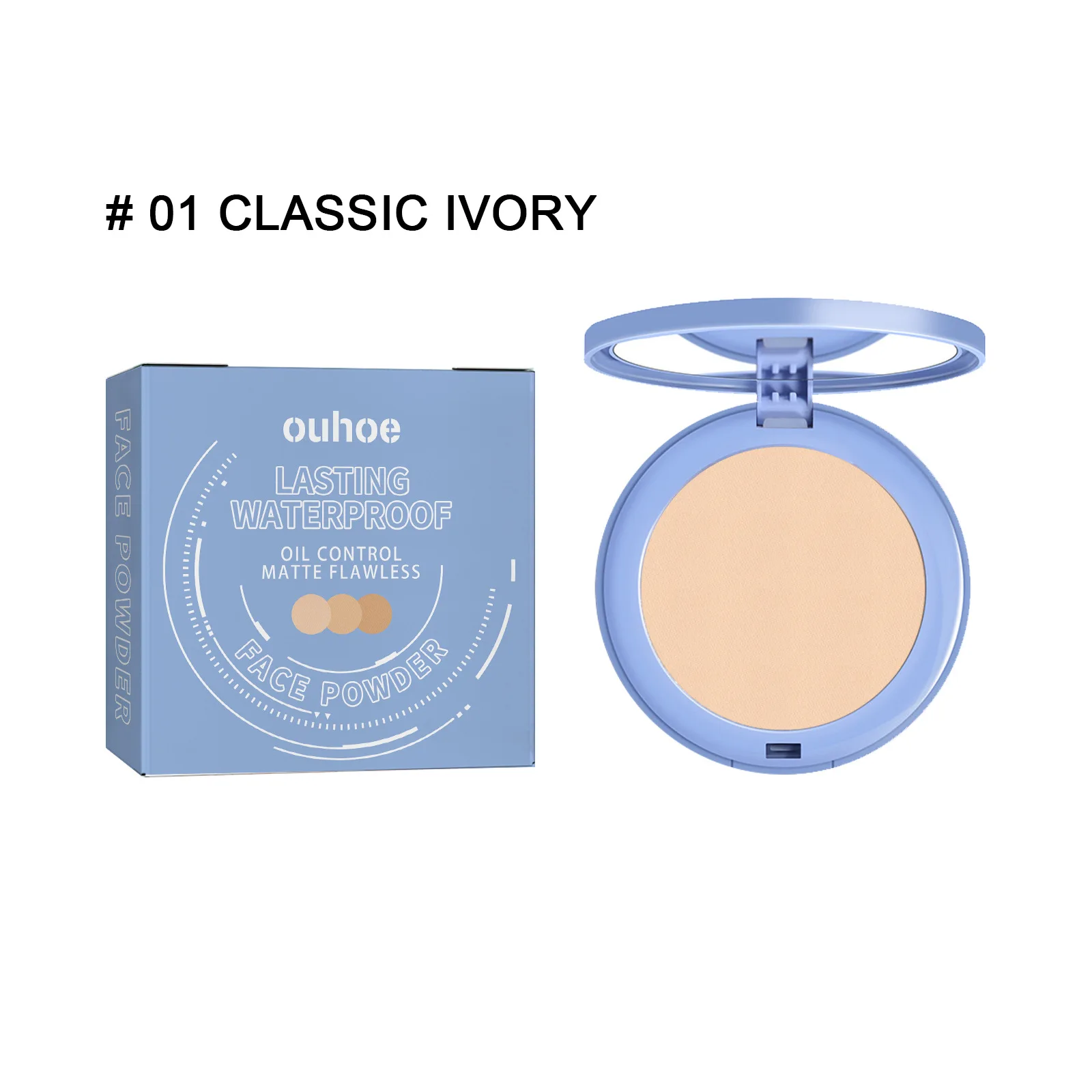 Setting Pressed Powder Invisible Pores Blemishes Waterproof Oil Control Matte Long Lasting Whitening Concealer Powder pressed powder foundation setting powder concealer powder face powder compact powder