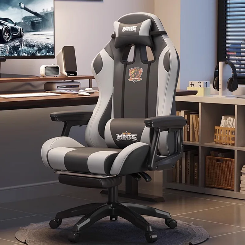 Playseat Ergonomic Office Chair Luxury Lounge Lazy Designer Office Chair Computer Arm Nordic Bedroom Taburete Home Furniture 2023 new 4000mah three gears hanging neck small fan turbine usb lazy home outdoor camping mini portable hanging neck cooling fan