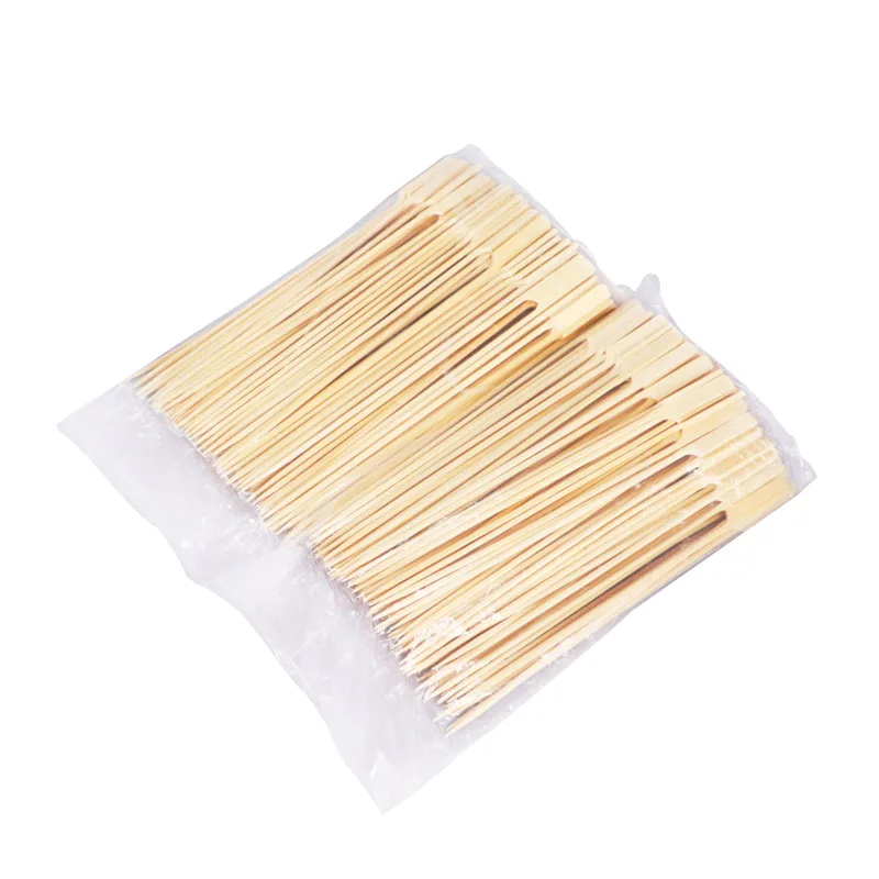 25CM*3MM Bamboo Appetizer Skewers Disposable Wood BBQ Sticks Barbecue Tool Natural Wooden Toothpicks BBQ Accessories 400pcs