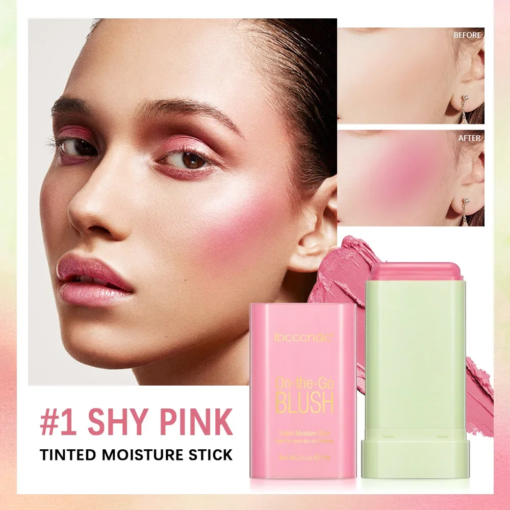 Tinted Moistured 3-in-1 Blush Stick Lipstick Eyes Cheek and Lip Tint Waterproof Lightweight Cream Multi Makeup