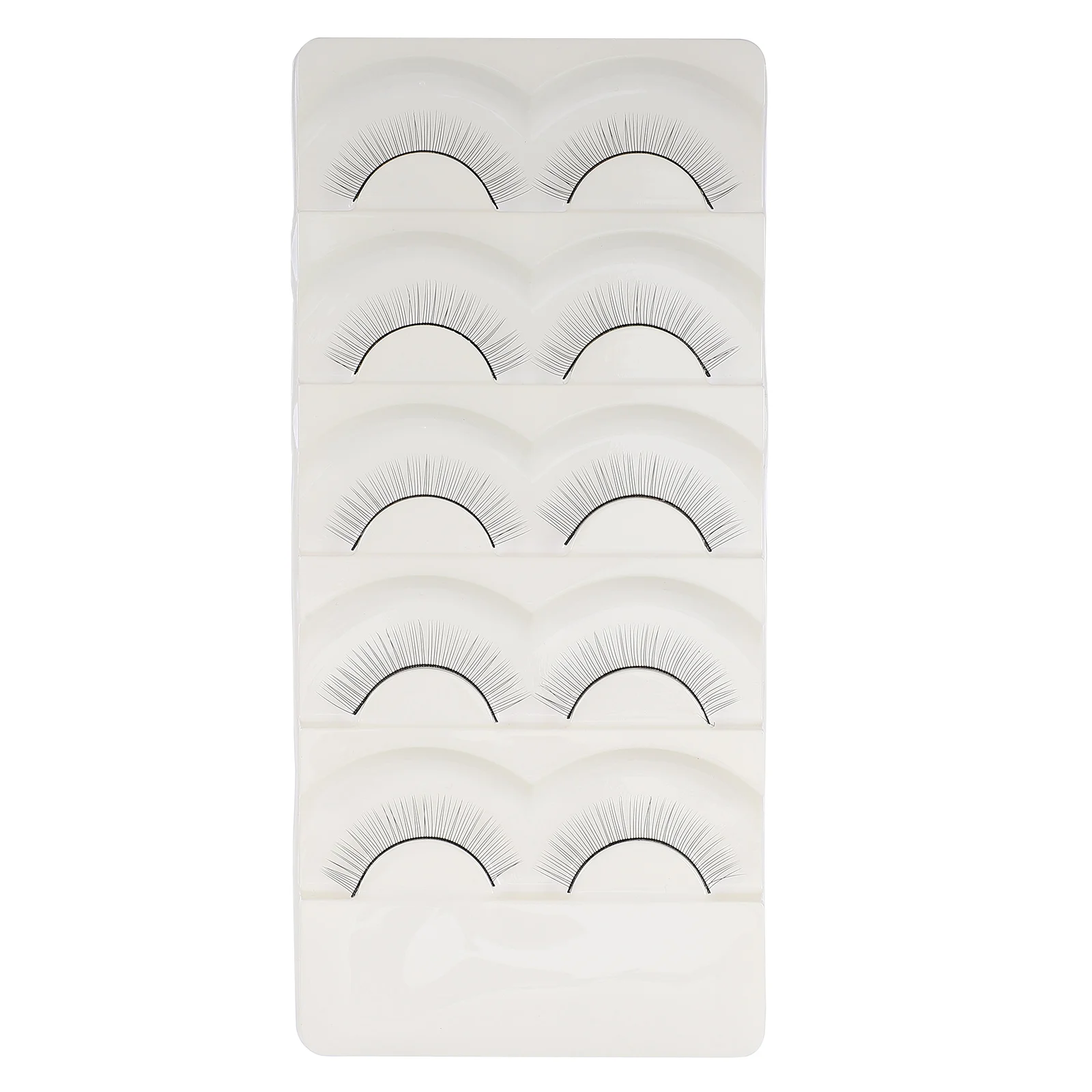 

5 Pairs Fake Eyelashes False Practice Training Extensions for Mannequin Fiber Strips