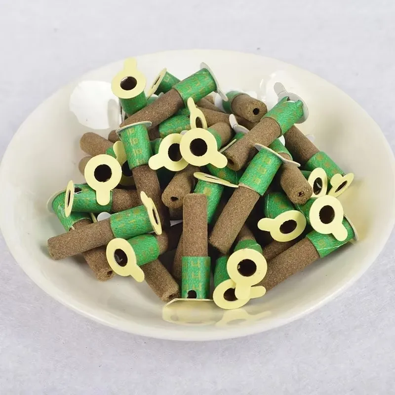 180pcs Mini Moxa Tube Self-Stick Chinese Moxibustion Sticker Therapy Smokeless Burner Heating Acupuntura Point Meridian mini moxa tube sticker